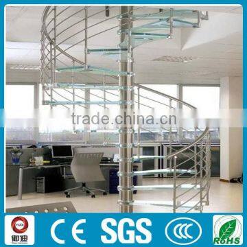 China Factory Indoor Space-saved Glass Spiral Staircase Prices Quality Choice photo-6