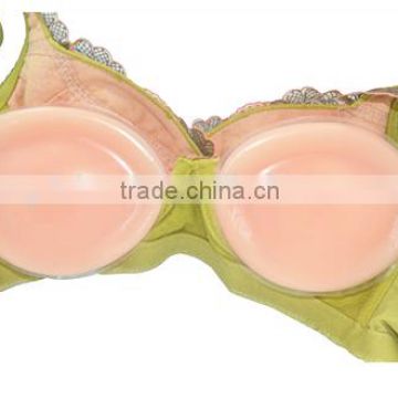 Wholesale Cleavage&Uplift Pads Nude round Silicone Breast Enhancer Bra Padded