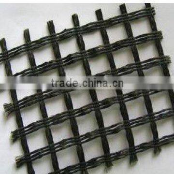 6mx100m/Roll,100KN/100KN,13% Elongation PVC Coating Warp-Knitted Polyester Biaxial Geogrid