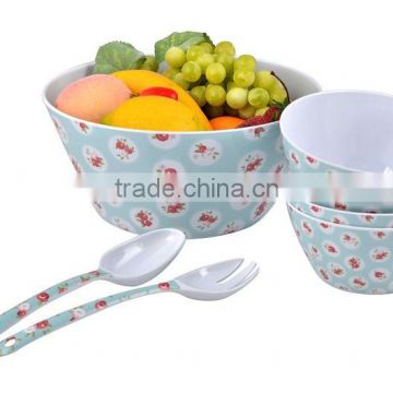 Plastic salad bowl, salad bowl, salad bowl set