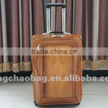 new PU trolley luggage case/OEM