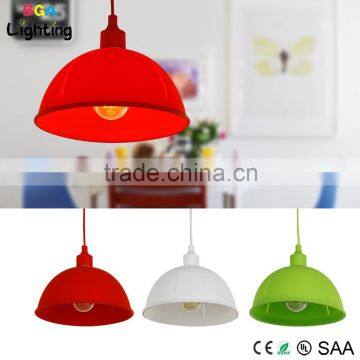 Silicone hanging light fixtures with plastic Canopy E27 socket