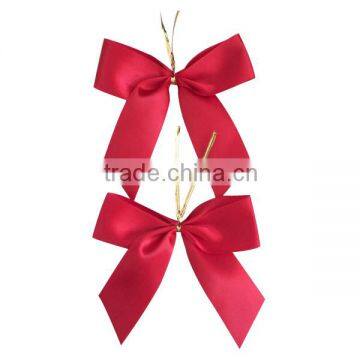 5 inch red Christmas gift ribbon bows for decoration