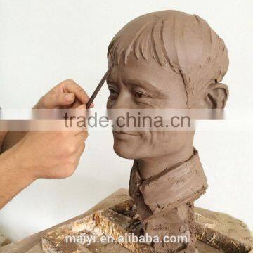 Elaborate craft work life Size Clay Sculpture mud draft Of silicone figure