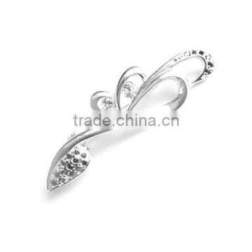 Sterling Silver Brooch with CZ Stones (DZA-0932)