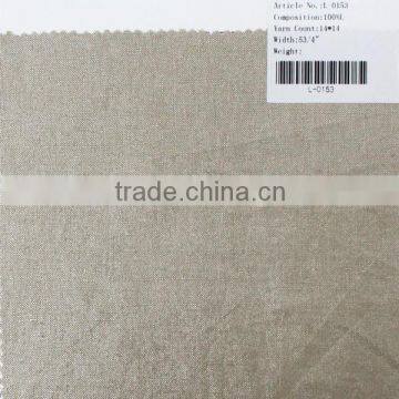 14*14 coating silver pure linen fabric