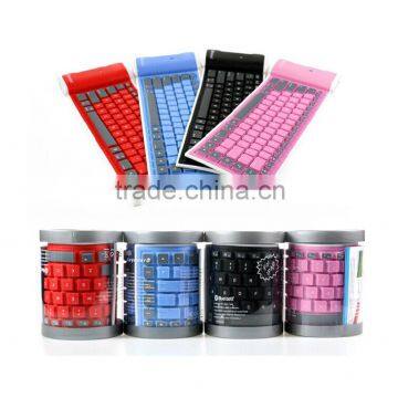 Waterproof Flexible 2.4GHz Wireless Silicone Bluetooth Keyboard