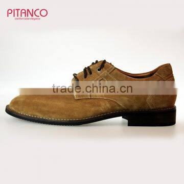 Tan Swede Leather Latest Design Mens Derby Shoes photo-4
