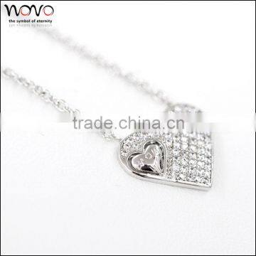 2016 fashion jewlery necklace designs silver plated pendant