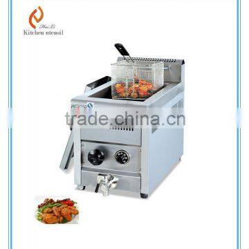 single tank gas chicken fryer with thermostate