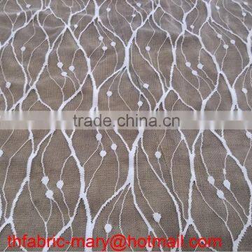 fashionable lace fabric with nylon polyester for garmet-making TH-2087