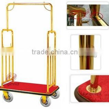 china manufacturer hotel luggage trolley,bellman cart