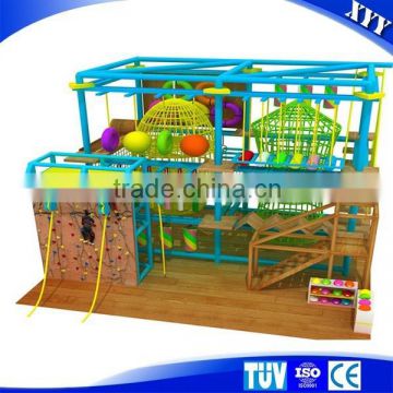 Children outdoor rope course adventure playground equipment