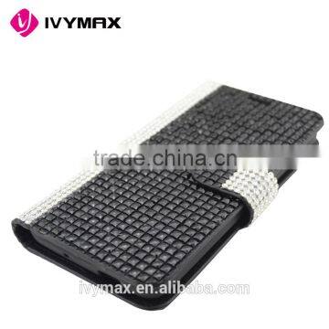 2016 Latest New Design Full Body Bling Diamond Leather Flip Wallet Case Pouch for Alcatel Fierce xl photo-4