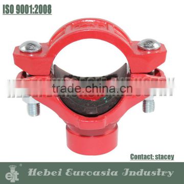 Ductile Iron Grooved Fitting Threaded Mechanical Tee