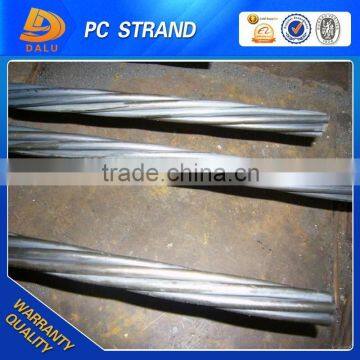 1*19 Wire Galvanized PC Steel Strand Wire for Prestressed Concrete