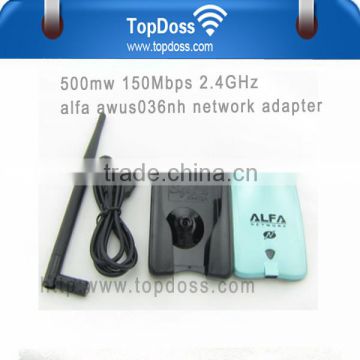 alfa awus036nh 500mw 2.4GHz 150Mbps network adapter