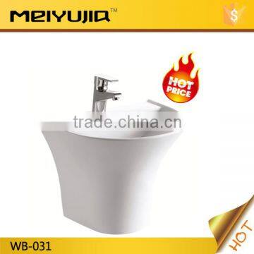 New round chaozhou ceramic wall hung basin