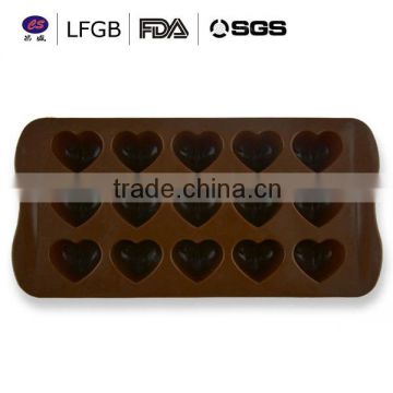 DIY mini heart shape factory price fashionable silicone cake molds