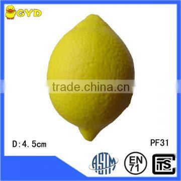 Customized PU lemon shape stress ball toy