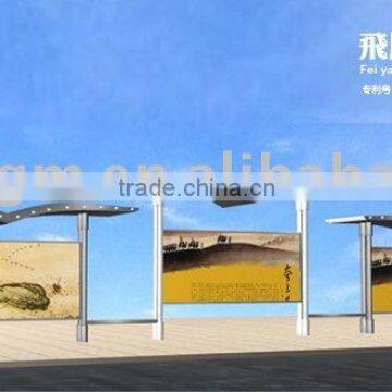 outdoor galvanized steel advertising light box with scrolling system