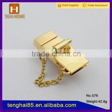 Zinc alloy bag lock accessories for hand bag