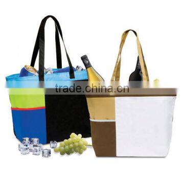 600D polyester lunch cooler tote