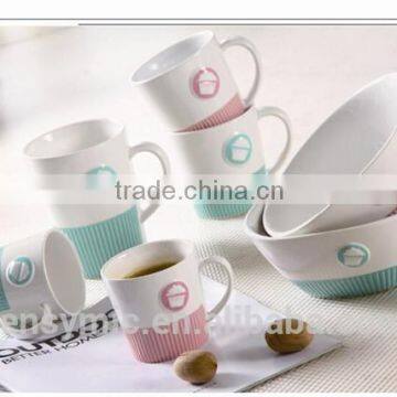 New Design Embossed Wholesale Porcelain Promotional Mug photo-3