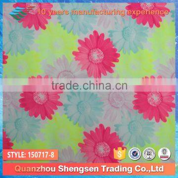 printed sunflower girls swimming trunks fabric