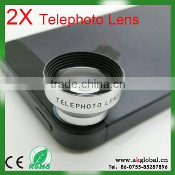 2X telephoto lens for samsung galaxy s4,magnetic smartphone zoom telescope lens for mobile phone galaxy S4