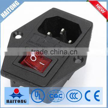 110v 16a socket witch switch ac power socket with fuse