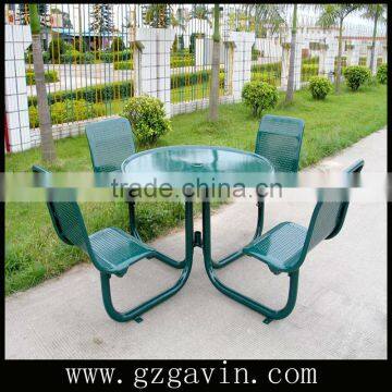 Metal outdoor picnic table garden picnic table