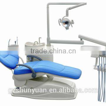 new design and good quality Dental chairs with blue color real leather