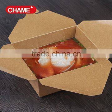 Factory Kraft take away paper box for noodle salad rice soup