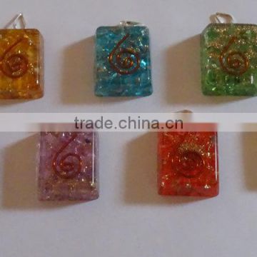 7 Chakra Orgone Energy Square Pendent : Wholesaler Manufacturer Chakra Orgone