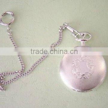 promotional gift hanging pendent silver pocket watches
