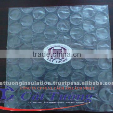 Bubble air foam for anti-shock packaging in transport with containers