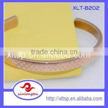 XLT-B202 China wholesale stainless steel jewelry 18k fake gold bangles dubai jewelry