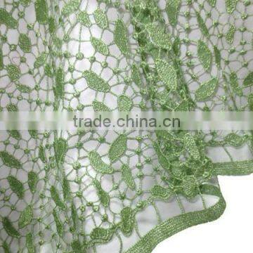 Wedding embroidery lace fabric all over cotton lace fabric