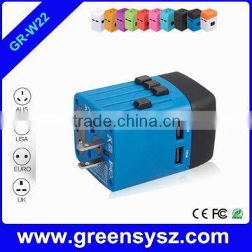 GR-W22 Non-grounding Electrical Plug Universal Travel Adapter Multi Socket With UK US AU EU photo-3
