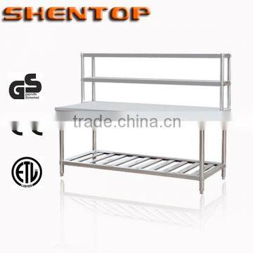 Shentop 2014 Newest Kitchen /Hotel/Restaurant Worktable Workdesk With Under Shelf STJJGZT-G01