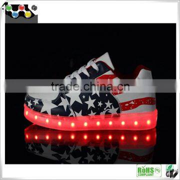 China supplier light up adult shoes led shoes young men and women couple light shoes