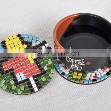 Handmade coaster mosaic cup Home decorative item