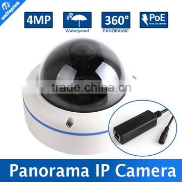 Fisheye Dome IP Camera 1/3" OV4689 4MP Outdoor With POE Waterproof 67 With 5MP 1.7MM Fisheye Lens