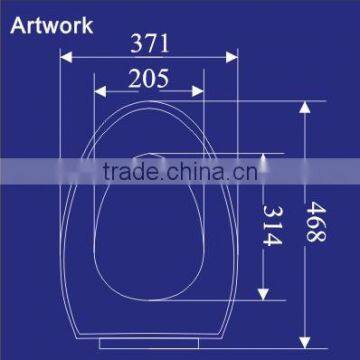 CL-119 Toilet Seats; UF Soft Close Toilet Seat With Metal Hinges photo-6