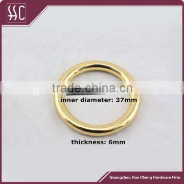 high quality gold metal O-ring for handbags, luggage