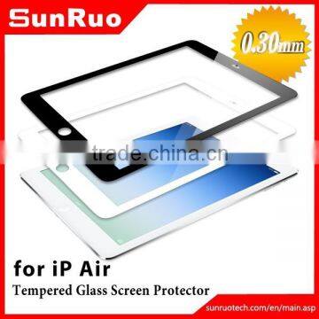 Waterproof and anti smudge tempered glass screen protector wholesale for ipad 2 air