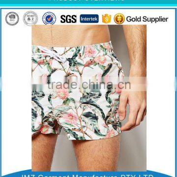 Digital print flower swimwear custom your own design board shorts