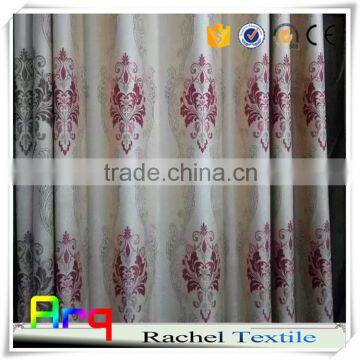 Jacquard Upholstery Poyester Curtain Fabrics White Backgound New Design Floral and European photo-4