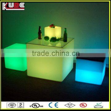 New Stylish Glowing Furniture LED Cube Table and Cube Stool For Night Club and Bar photo-5